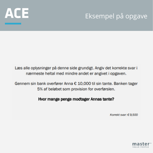 ACE numerisk eksempel