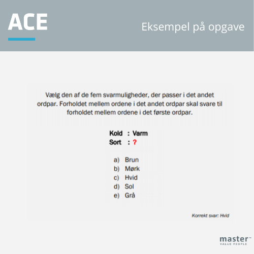 ACE verbal eksempel
